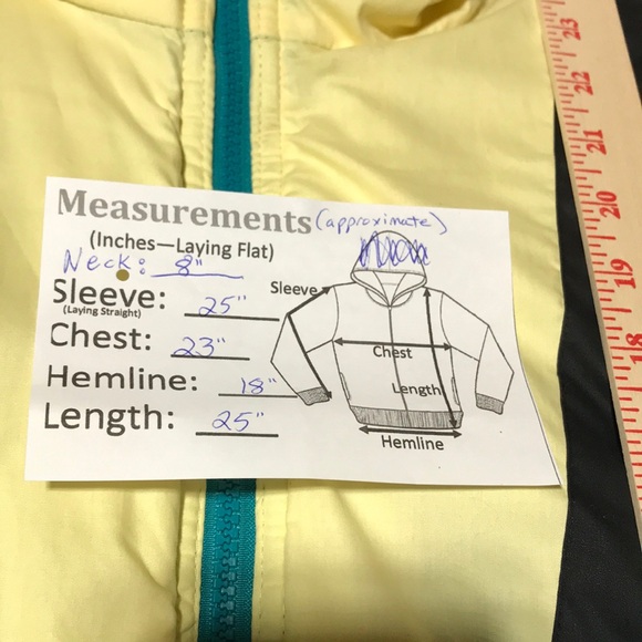 HORIZON Vintage Outerwear Reversible Turquoise Cream Black Puffer Ski Jacket—Lrg - Picture 15 of 16